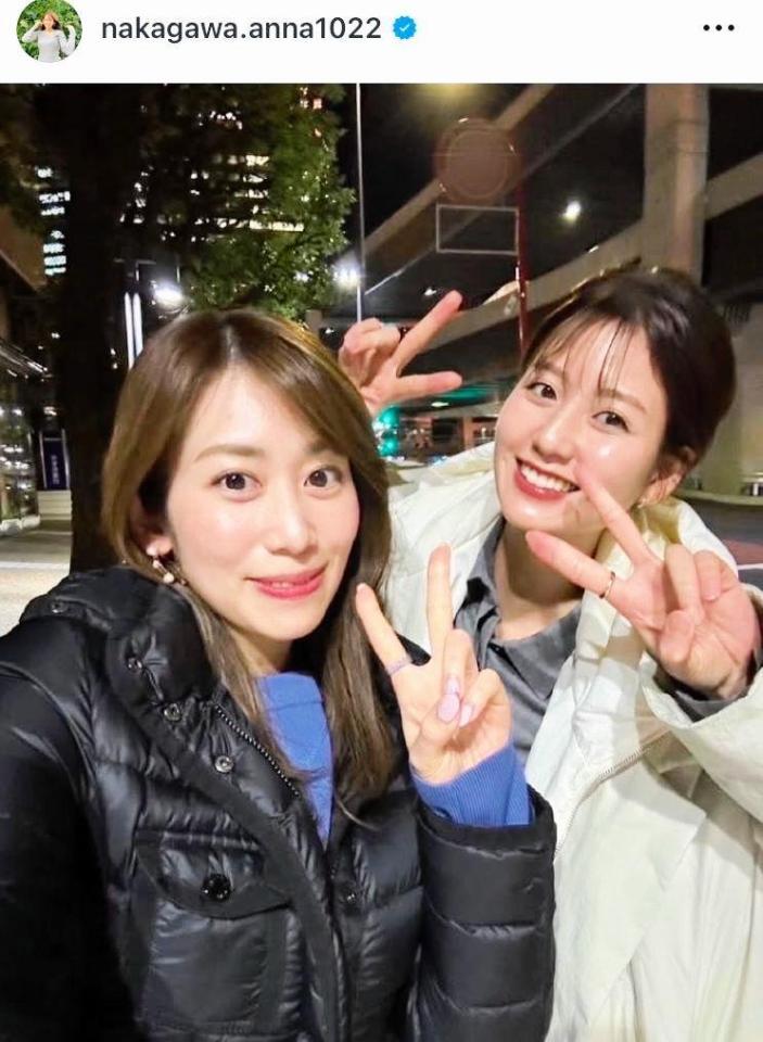 中川安奈アナのインスタグラム＠ｎａｋａｇａｗａ．ａｎｎａ１０２２より