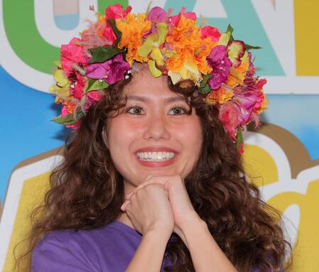 　グアムの魅力を語ったｐｅｃｏ（撮影・棚橋慶太）