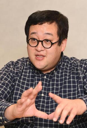 　映画「怪獣ヤロウ！」で主演を務めるぐんぴぃ（撮影・佐々木彰尚）