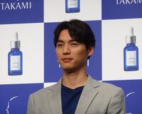 　新ＣＭ発表会に出席した福士蒼汰