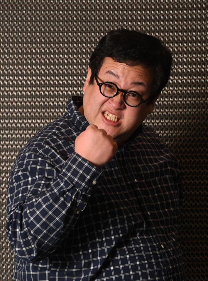 　映画「怪獣ヤロウ！」で主演を務めるぐんぴぃ（撮影・佐々木彰尚）