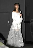 　登壇する上白石萌歌（撮影・堀内翔）