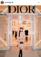 ＤＩＯＲ神宮前店で。長谷川ミラのインスタグラム＠ｊｅｎｍｉｌａａより