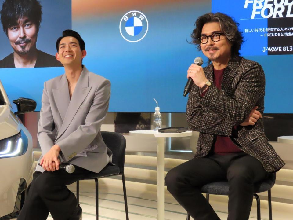 　イベントに出席した（左から）竜星涼、小澤征悦