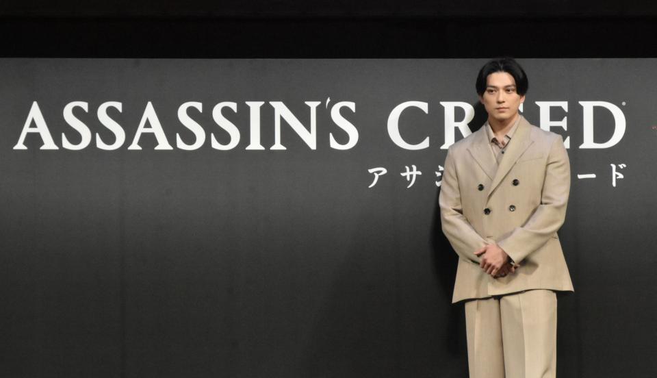 　イベントに登場した新田真剣佑