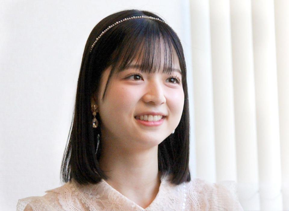 　最新シングルで初選抜初センターに抜てきされたＳＴＵ４８の曽川咲葵