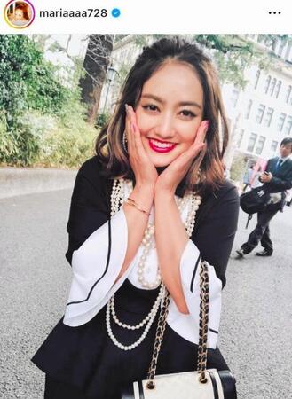 早大卒業式で。１９年３月の谷まりあのインスタグラム＠ｍａｒｉａａａａ７２８より