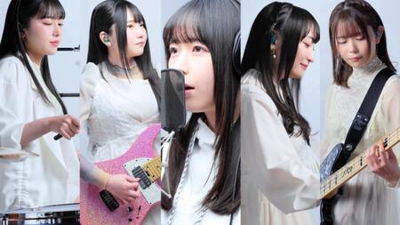 　「ＣＲＹＣＨＩＣ」の（左から）林鼓子、渡瀬結月、羊宮妃那、高尾奏音、小日向美香」ⒸＢａｎＧ　Ｄｒｅａｍ！　Ｐｒｏｊｅｃｔ