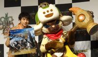 　モンスターハンターシリーズ新作をアピールする山田裕貴