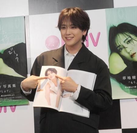 　お気に入りカットをユニークにアピールする草地稜之