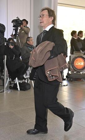 　お別れの会に姿を見せた武田鉄矢（撮影・持木克友）