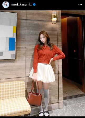 　森香澄のインスタグラム＠ｍｏｒｉ＿ｋａｓｕｍｉ＿から