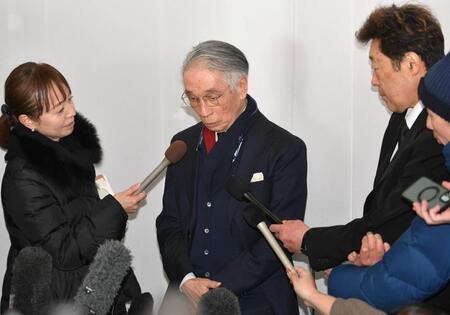 　悲痛な表情の堺正章（撮影・持木克友）