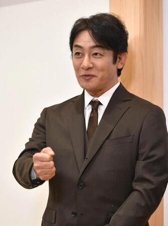 　舞台への意気込みを語る片岡愛之助（撮影・持木克友）