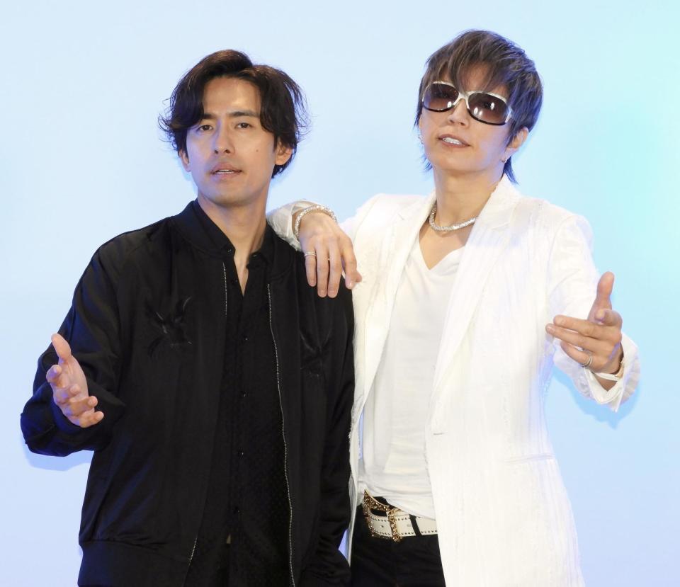 　取材会を行ったＧＡＣＫＴ（右）とＫ