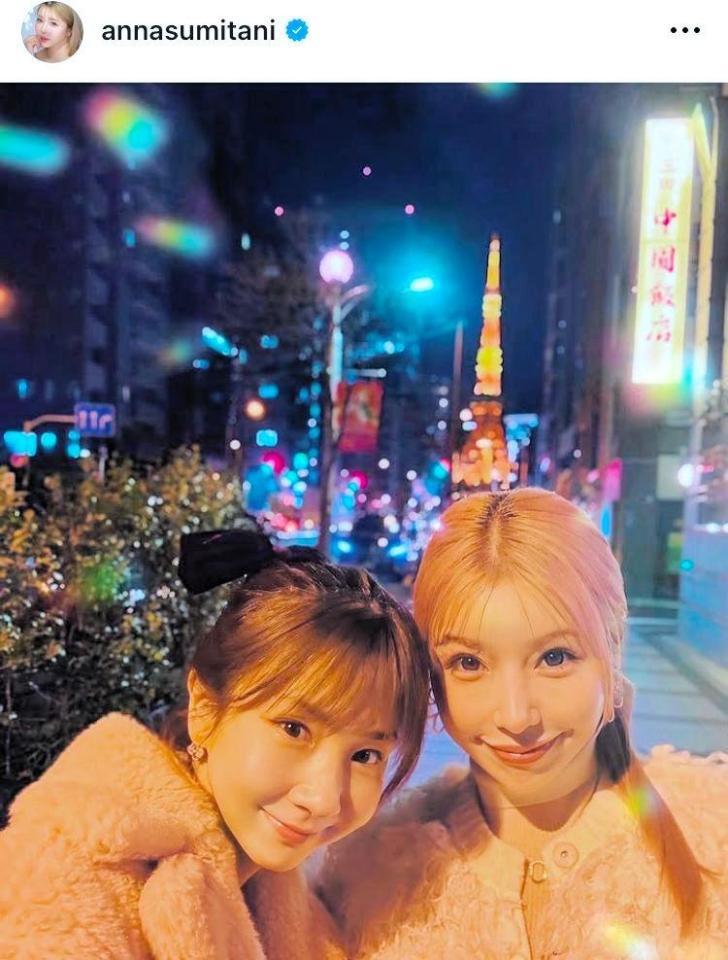 　住谷杏奈のインスタグラム＠ａｎｎａｓｕｍｉｔａｎｉより 