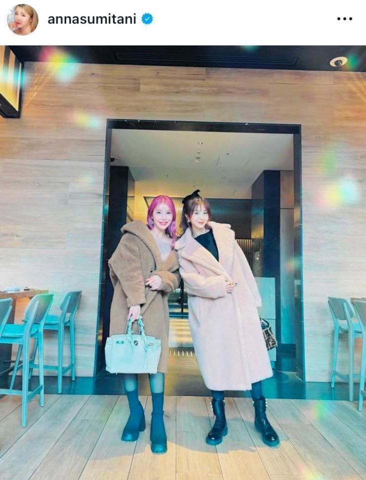 　住谷杏奈のインスタグラム＠ａｎｎａｓｕｍｉｔａｎｉより 