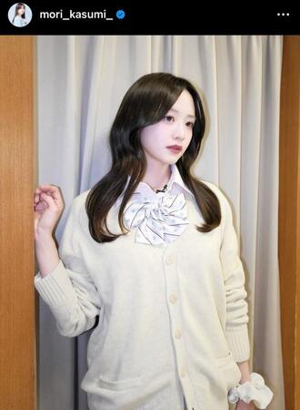 　森香澄のインスタグラム＠ｍｏｒｉ＿ｋａｓｕｍｉ＿から