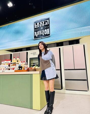 　ハ・ジウォン公式インスタグラム＠ｈａｊｉｗｏｎ１０２３より　チャン・グンソクと「冷蔵庫をお願い」にゲスト出演したハ・ジウォン