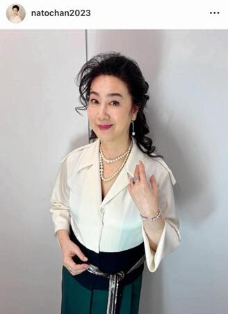 「Ｑさま」出演を報告。名取裕子のインスタグラム＠ｎａｔｏｃｈａｎ２０２３（２月１４日付）より