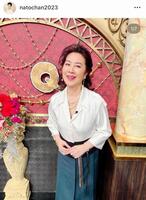 「Ｑさま」のスタジオで。名取裕子のインスタグラム＠ｎａｔｏｃｈａｎ２０２３（２月１４日付）より