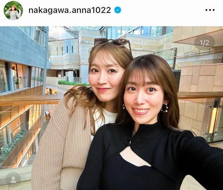 　中川安奈アナのインスタグラム＠ｎａｋａｇａｗａ．ａｎｎａ１０２２（２４年２月）より 