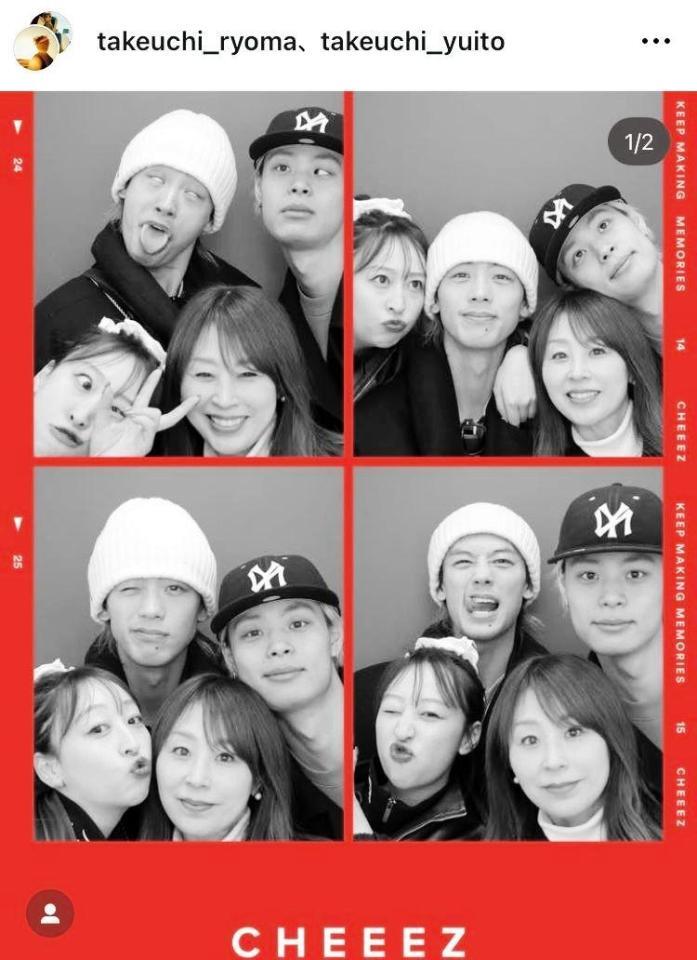 　竹内涼真のインスタグラム＠ｔａｋｅｕｃｈｉ＿ｒｙｏｍａより