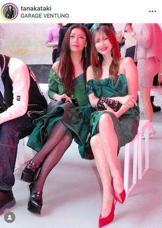 道休蓮とミラノで。田中タキ氏のインスタグラム＠ｔａｎａｋａｔａｋｉより