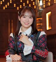　グループ結成２０周年イヤーを迎え飛躍を誓った総監督のＡＫＢ４８・倉野尾成美（撮影・棚橋慶太）
