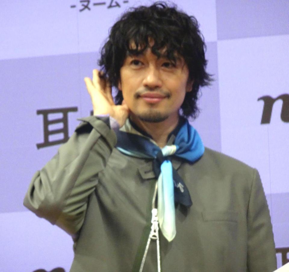 　「ｎｗｍ（ヌーム）」新ＣＭ発表会に出席した斎藤工