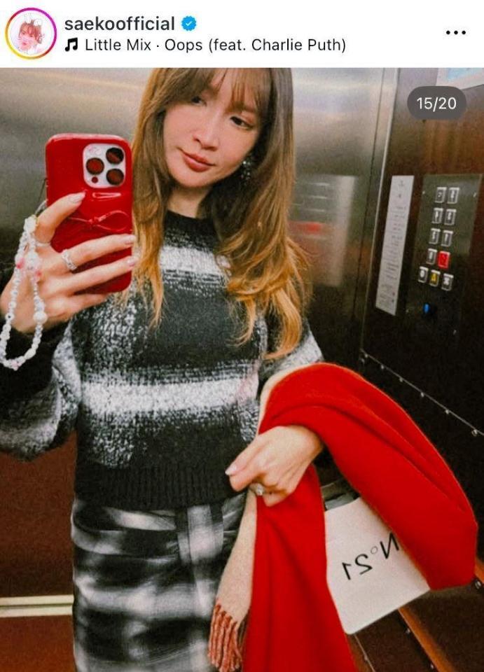 紗栄子のインスタグラム＠ｓａｅｋｏｏｆｆｉｃｉａｌより