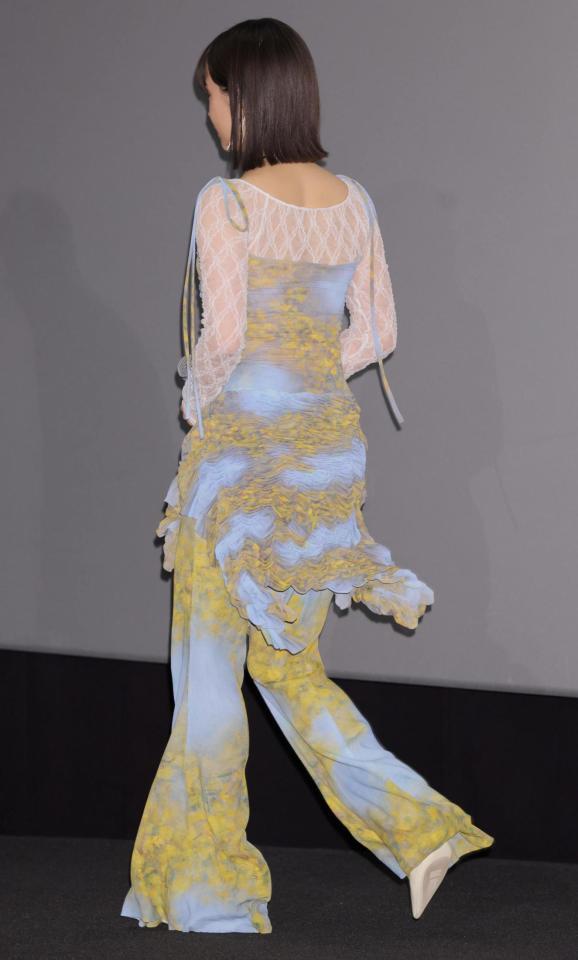 　降壇する広瀬すず（撮影・棚橋慶太）