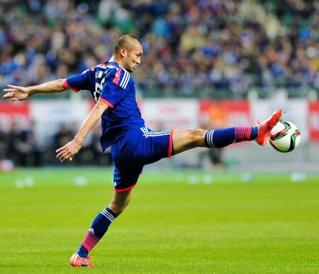 　日本代表時代の川又堅碁＝２０１５年