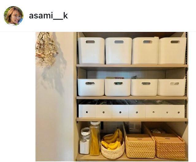　収納はミリ単位で計算。紺野あさ美のインスタグラム＠ａｓａｍｉ＿＿ｋより