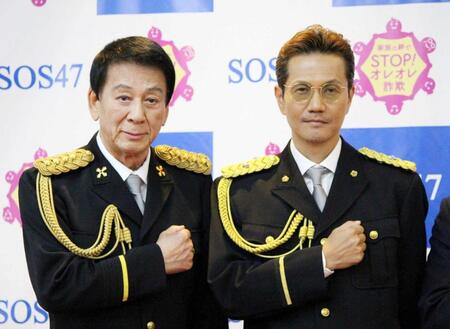 　杉良太郎（左）とＥＸＩＬＥ・ＡＴＳＵＳＨＩ