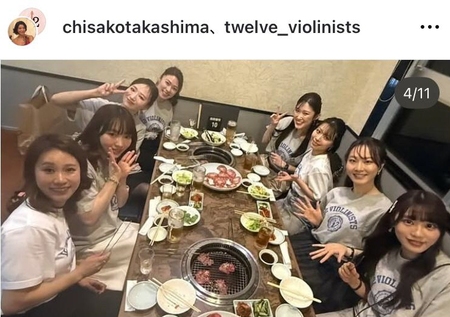 １２人のヴァイオリニストのインスタグラム＠ｔｗｅｌｖｅ＿ｖｉｏｌｉｎｉｓｔｓより