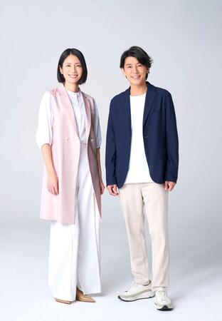 　「朝だ！生です旅サラダ」の新ＭＣを務める藤木直人。左は松下奈緒
