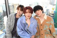 　三兄弟を演じる、原因は自分にある。の（左から）大倉空人、杢代和人、小泉光咲（撮影・堀内翔）