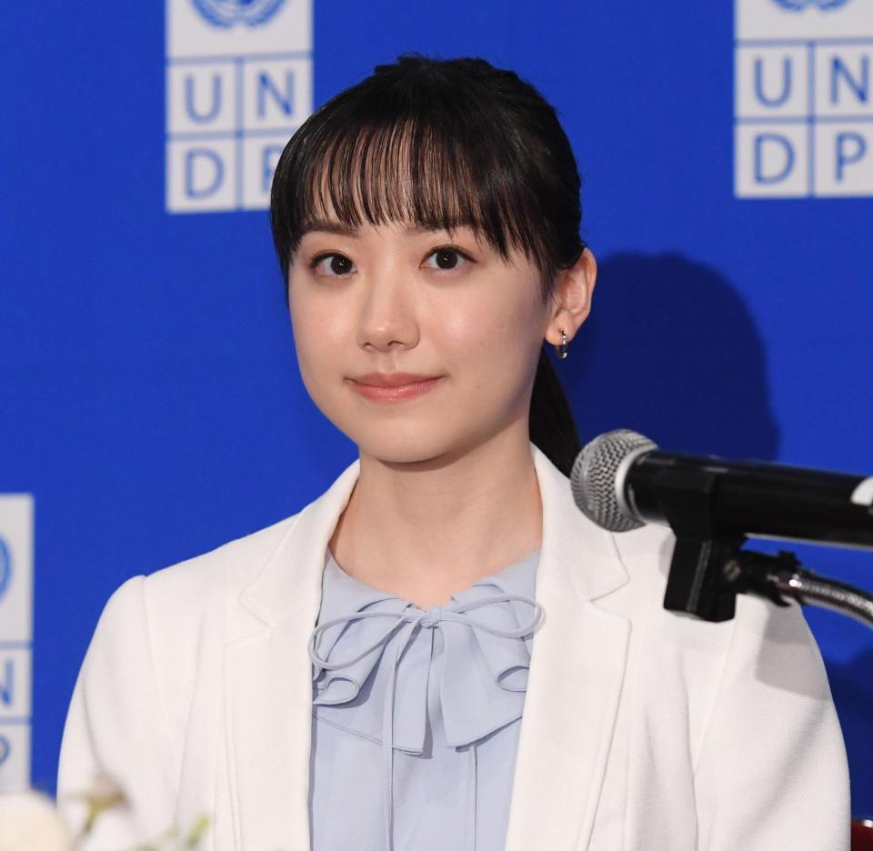 　国連開発計画（ＵＮＤＰ）の親善大使に就任した芦田愛菜（撮影・佐々木彰尚）