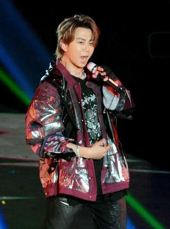 　「ｔｏ　ＨＥＲＯｅｓ　～ＴＯＢＥ　２ｎｄ　Ｓｕｐｅｒ　Ｌｉｖｅ～」でパフォーマンスする北山宏光（撮影・伊藤笙子）