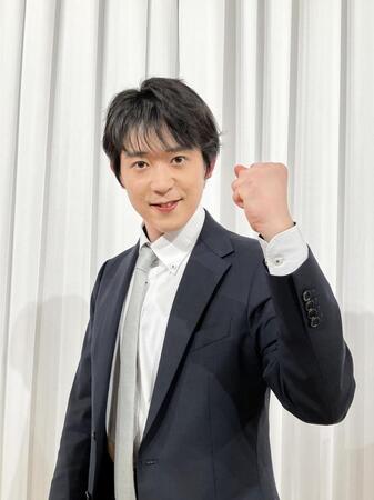 　ガッツポーズで気合を入れる楠木康平