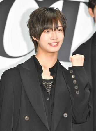 　制作発表記者会見の出席したＩＭＰ．佐藤新（撮影・持木克友）