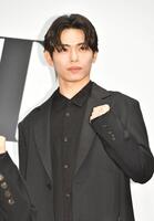 　制作発表記者会見に出席したＩＭＰ．影山拓也（撮影・持木克友）