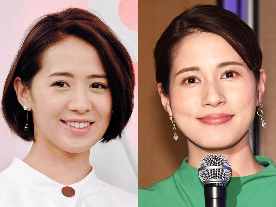 　椿原慶子アナウンサー（左）と永島優美アナウンサー