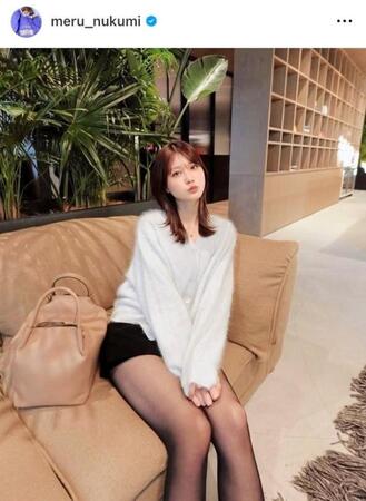 生見愛瑠のインスタグラム＠ｍｅｒｕ＿ｎｕｋｕｍｉから