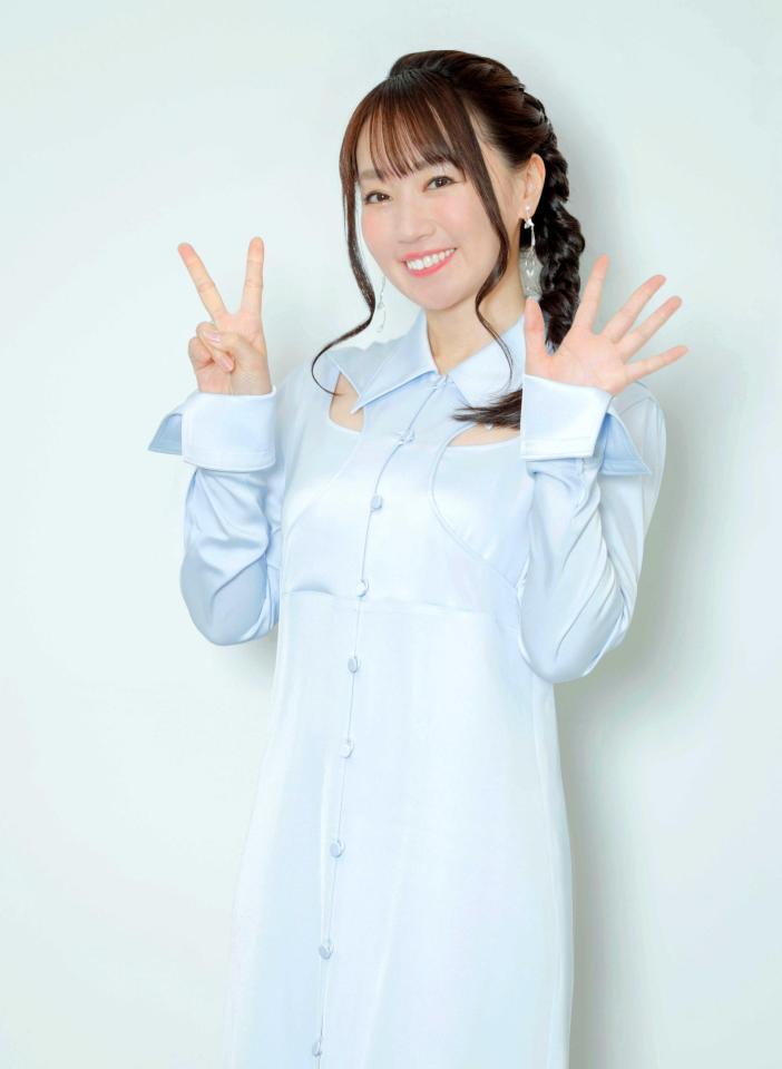 　歌手デビュー２５周年を迎えた水樹奈々（撮影・棚橋慶太）