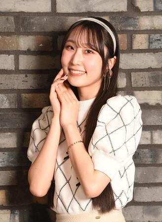 　Ｊｕｉｃｅ＝Ｊｕｉｃｅを引っ張る４代目リーダー・段原瑠々（撮影・佐々木彰尚）