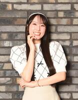 　笑顔がすてきなＪｕｉｃｅ＝Ｊｕｉｃｅの４代目リーダー・段原瑠々（撮影・佐々木彰尚）