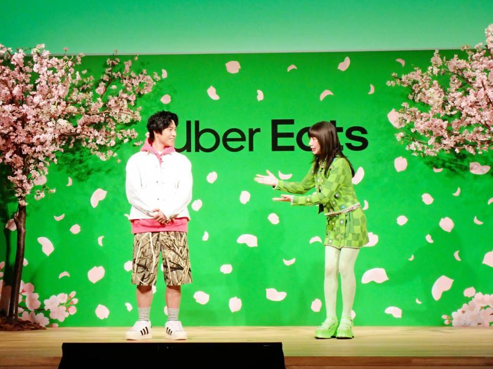 　夫の中尾明慶（左）にサプライズのＵｂｅｒ　Ｅａｔｓを示唆する仲里依紗