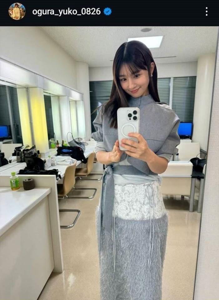 　小倉優子インスタグラム☆ゆうこりん☆（＠ｏｇｕｒａ＿ｙｕｋｏ＿０８２６）より。